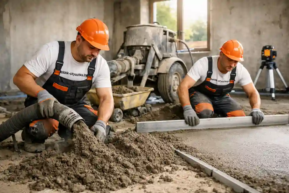Полусухая стяжка — выбор исполнителя, контроль качества